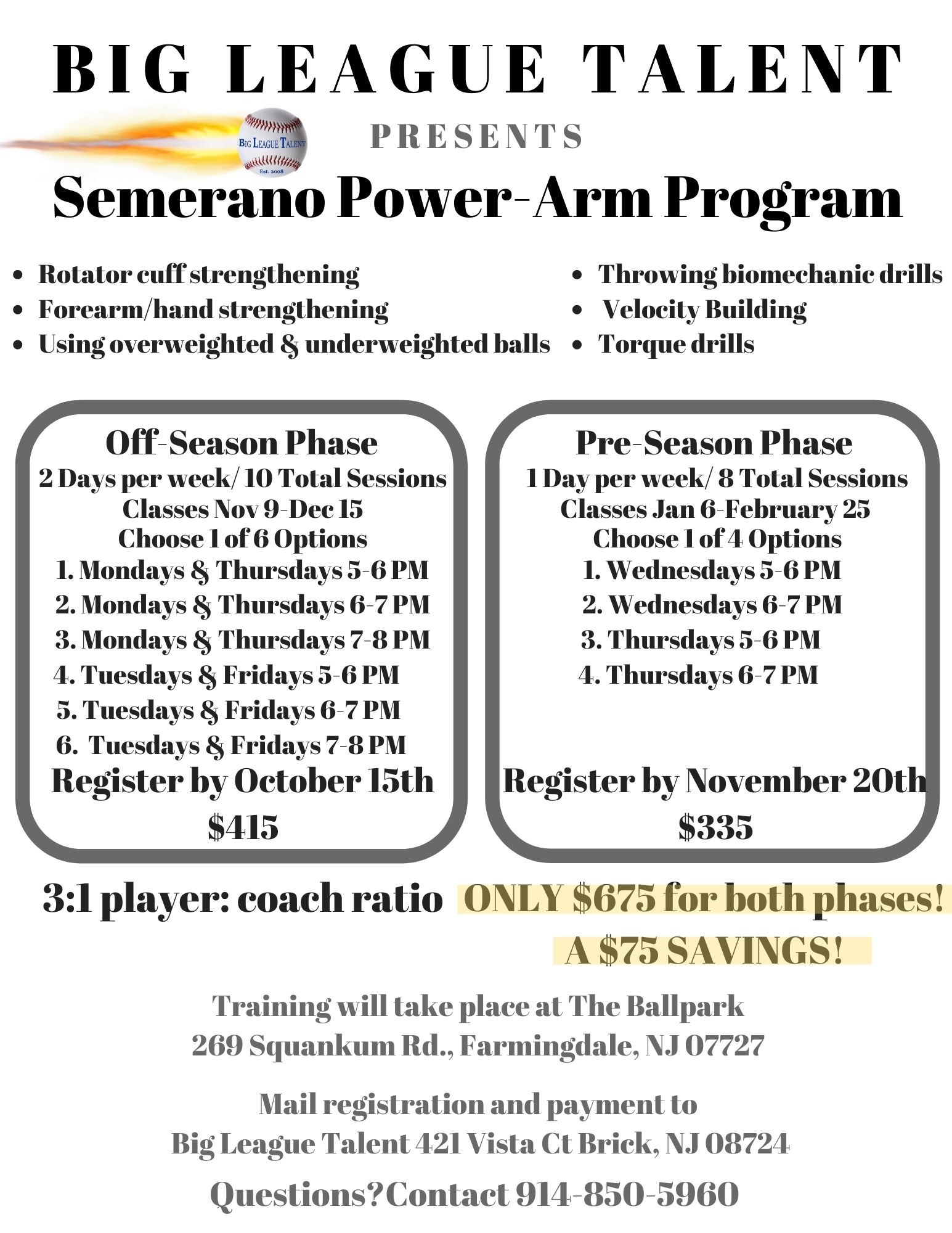 2020 Power Arm Program 2020 Power Arm Program