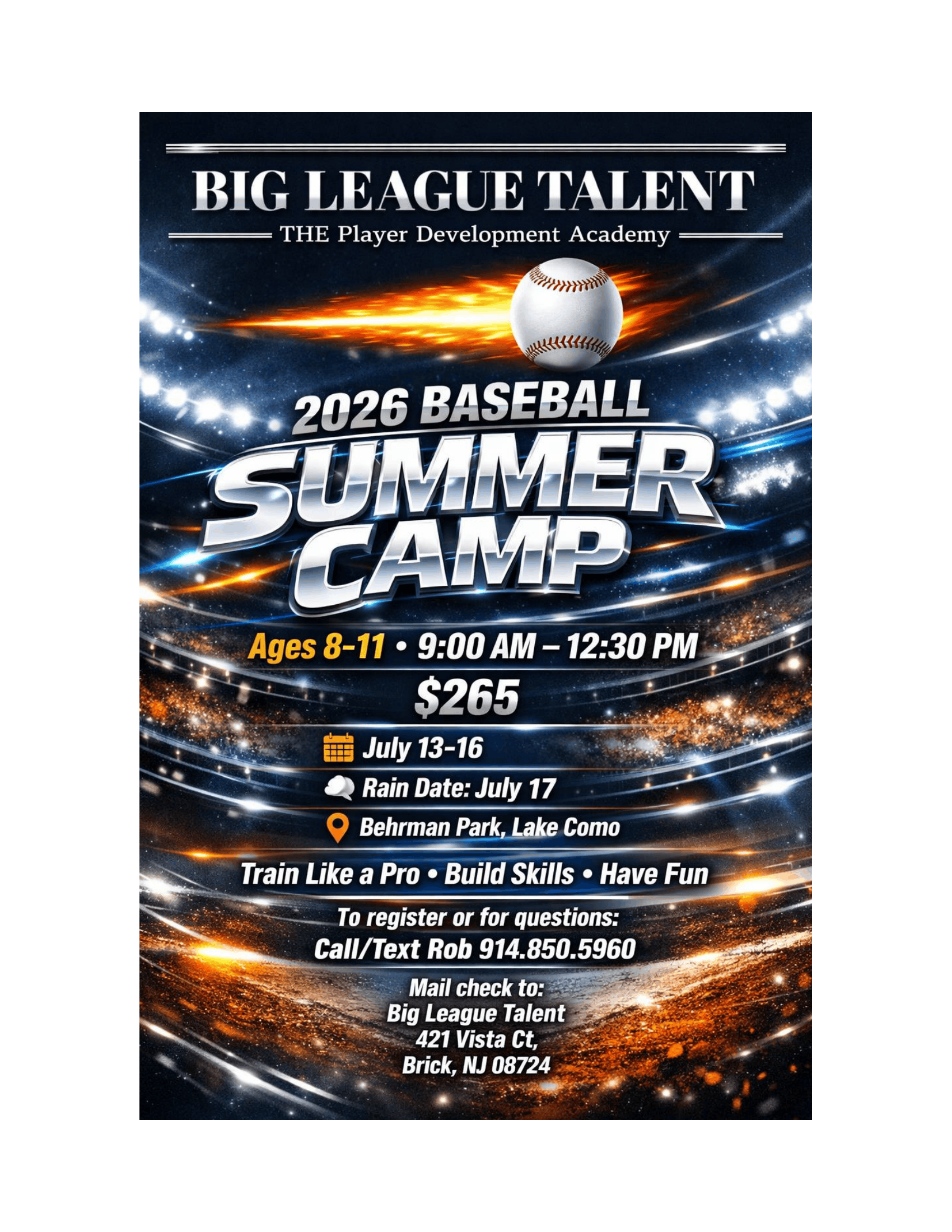 BigLeagueTalentSummerCampLakeComo2026OrderForm PDF-1-1
